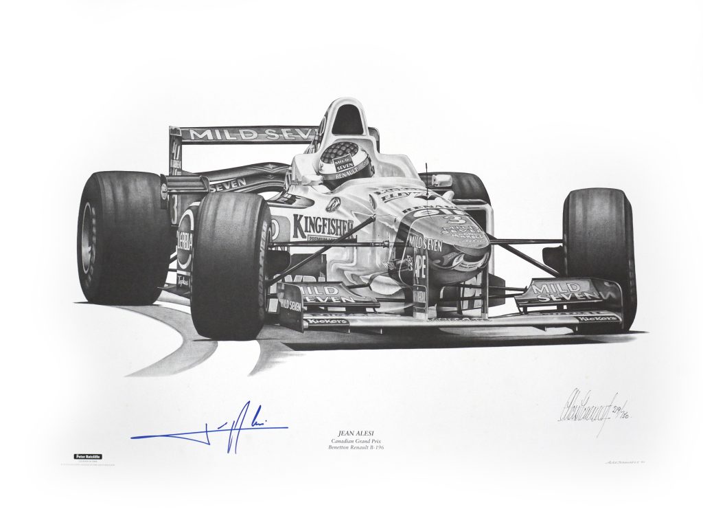 Jean Alesi 1996 Benetton Renault - Legends in Time